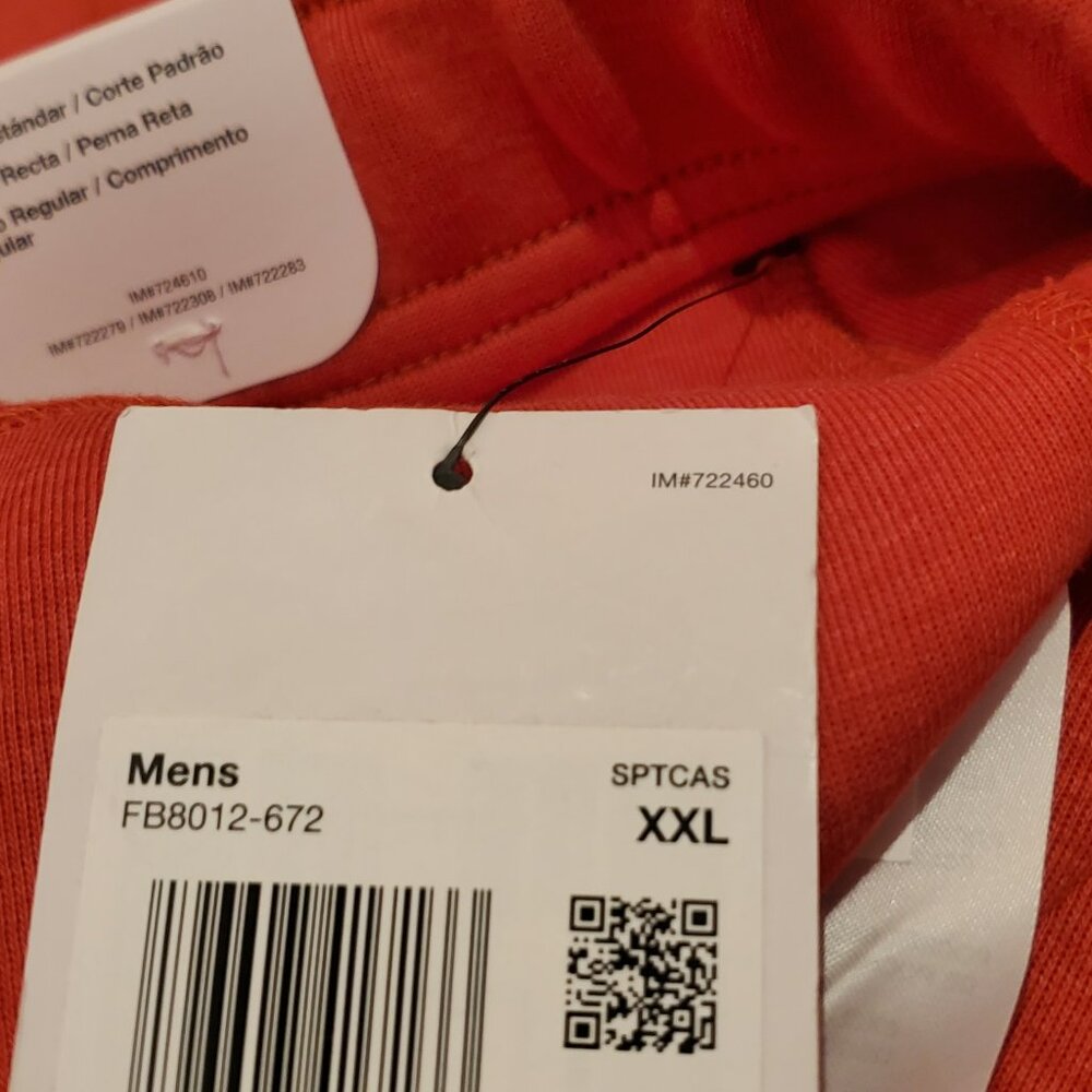 NWT Nike Tech Fleece men's Sweatpants Standard Fit Straight leg XXL red heather - Picture 11 of 12